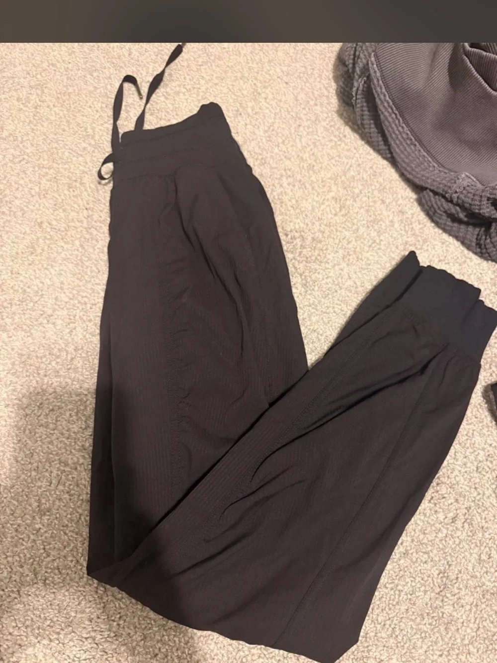 Black Ribbed lululemon Jogger Pants - Women
